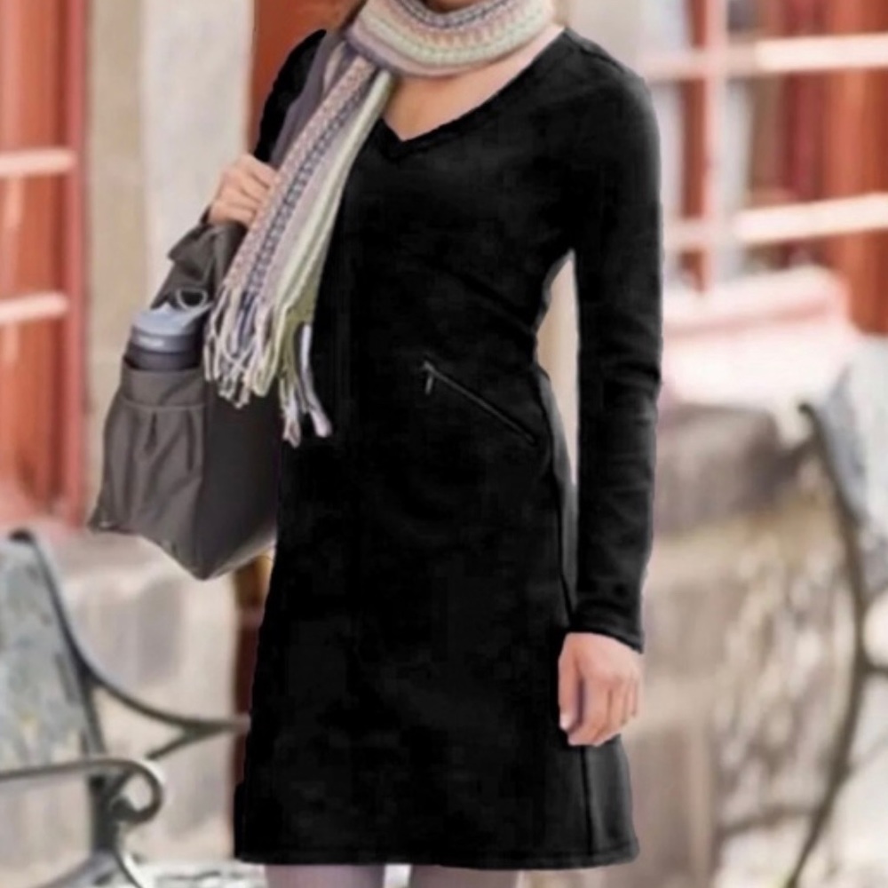 Athleta Black Ponte Celebration Dress size S